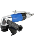 Built Tough As Nails 5 Inch Pneumatic Angle Grinder delivering knockout air power with a compact head design for precision tasks.