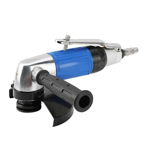 Built Tough As Nails 5 Inch Pneumatic Angle Grinder delivering knockout air power with a compact head design for precision tasks.
