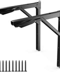 Heavy Duty 24 Inch Folding Shelf Brackets Wall Mounted Triangle Hinges For Shelves And Workbenches Collapsible Table Brackets