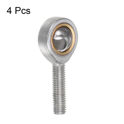4 Pcs 8mm Rod End Bearing With Left Hand Thread M8x1 25 Cast Iron Joint Jam Nut for mechanical linkages
