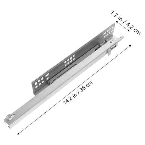 14 Inch Drawer Slides Replacement With Damping Soft Close Hidden Bottom Mount Rails For Cabinet And Furniture Drawers 2 Pack
