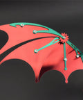 Close-up of red and green 3D Dope Metal Dragon Model Kit For Adults And Builders Mechanical Puzzle Building Set wing