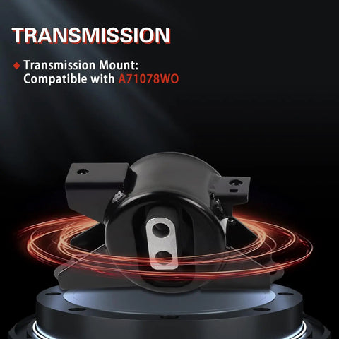 Beefed Up Engine Mount And Transmission Mount Kit For 2010 2011 2012 2013 Soul 1.6L 2.0L L4 Auto Reuse Bracket Set Three Piece Heavy Duty OE Replacement A7190 A71078WO A71020 Smooth Ride And Vibration Dampening