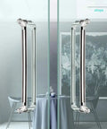 Heavy Duty Brushed Stainless Steel Push Pull Door Handle For Glass Doors In Home Hotel And Office Built To Last