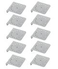 Galvanized Angle Bracket Set 10 Pack For Outdoor Electric Fencing System Heavy Duty Built To Last Weatherproof Reinforced Corner Braces