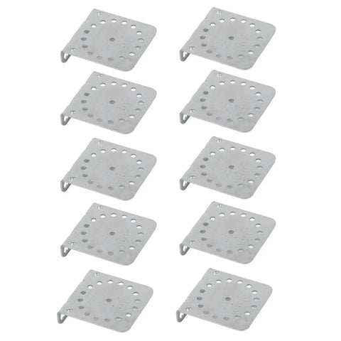 Galvanized Angle Bracket Set 10 Pack For Outdoor Electric Fencing System Heavy Duty Built To Last Weatherproof Reinforced Corner Braces