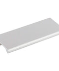 Mercer Collection 4 Inch Europa Tab Cabinet Pull in Brushed Satin Nickel with center to center three inches, modern design