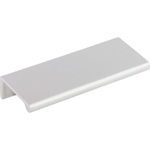 Mercer Collection 4 Inch Europa Tab Cabinet Pull in Brushed Satin Nickel with center to center three inches, modern design