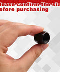 Hand holding nut from Replacement Collet And Nut Kit For CN1, 3 Pcs With 1/8 Inch, 5/32 Inch, 1/4 Inch Collets And 1 Nut In A Go-To Portable Storage Case