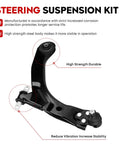 Front Lower Control Arm Suspension Kit For FE1 Suspension Fits Chevy Cobalt 2005 To 2010 HHR 2006 To 2011 Pontiac G5 2007 To 2010 Pursuit 2005 To 2006 Saturn Ion 2003 To 2007 Two Piece Set.