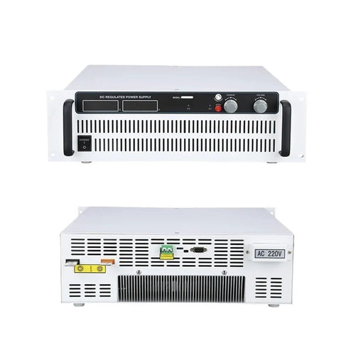 Heavy-Duty Industrial AC DC Power Supply 50V 120A 144A 160A Up To 8000W Transformer For Electrolysis and Sewage Treatment front and back views.