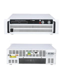 Heavy Duty Variable AC To DC Power Supply 220VAC To 20VDC 250 Amps 5000 Watts showing front and rear views with controls and connectors.