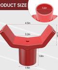 ForoGore Red Bottle Jack Adapter 12 Ton Lift Extender Sleeve for Lowered Cars and Trucks Non Skid Stabilizer Platform, 4.5in size