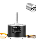 Condenser Fan Motor One Fifth Horsepower 1075 RPM With Overheat Protection 208 To 230 Volt Reversible CW CCW Includes Capacitor Replacement