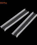 Top Rated 5000 Piece Plastic Tagging Gun Fasteners 0.5 Inch White Barbs shown in two rows, ideal for clothing label refills.