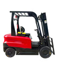 Industrial Grade Custom Heavy Duty Electric Forklift With Hydraulic Sealed Lift Cylinder crushing workshop cargo side view