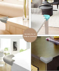 Butter Smooth And Kid Tough Food Grade Silicone Corner Protectors For Baby Proofing Couch And Table Edges on various furniture types.
