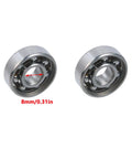 608 Steel Ball Bearing Set 8mm X 22mm X 7mm Open Deep Groove Bearings, 20 Pieces, Low Friction For High Speed Rotations, Quiet Operation, Durable And Versatile For Fidget Spinners, RC Cars, Drones, And DIY Projects. 8mm ID open steel bearings, pair shown