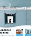 1500W Electric Mini Tank Water Heater 8 Liter Compact Under Sink Unit with digital display under kitchen sink
