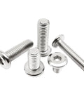 304 Stainless Steel Large Flat Hex Socket Head Connector Rivets for Furniture and Bed Frames M8 85mm, 5 Piece Heavy Duty Hex Bolts