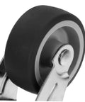 Close-up of Heavy Duty Sliding Barn Door Hardware Guide Roller With Anti Sag Bottom Support Wheel Screws Included Easy Install No Fuss 3.42X1.85X1.29In For Ultra Smooth Operation