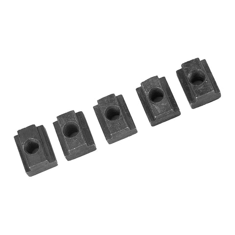 M6 T Slot Nuts Set 5 Pack Heavy Duty Grade 8.8 Oxide Carbon Steel T Nuts For Aluminum Extrusion Frames