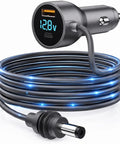 Highway Hero Three In One Car Power Cable For Starlink Mini with LED display and coiled cable for easy storage.
