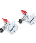 Two Pack Toggle Clamps With 66.1 Pound Holding Power, Heavy Duty Horizontal Hold Down Clamps With Rubber Pressure Tips