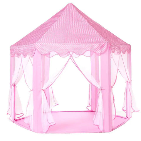 Princess Castle Tent For Girls With Star Lights Large Indoor Outdoor Playhouse Private Hideaway For Kids 55 Inch By 53 Inch