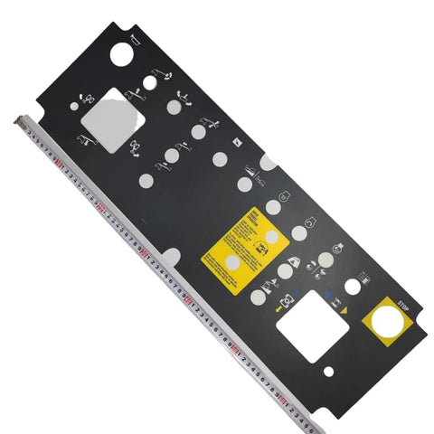 Top Shelf Platform Control Panel Decal 82767GT 82767 Heavy Duty Replacement Sticker for Genie Boom Lift, 681x231mm design.
