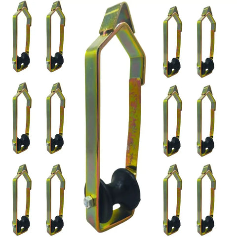 Slap On Two Inch Cable Rollers For Aerial Construction And Overlash Pulling Grab And Go Lineman Tools With One Channel Prevent Snags Supports Fiber Optic Cables Up To Two Inches Ten Pack