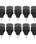 Pack of 10 Soft Foam Arrow Tips for Archery Practice and LARP, black, 2.09 inch foam diameter and 4.25 inch point length