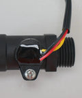 Water Heater Flow Sensor Switch Kit With Turbine Flow Meter And Hall Effect Sensor Direct Replacement No Fuss Easy Install Energy Efficient Flow Rate Monitor For Accurate Home Plumbing black plastic sensor with wiring