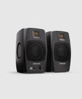 D3V Active Desktop Monitoring System Pair With USB C Connection For Desktop Studio Use Featuring Three Point Five Inch Aluminum Woofers