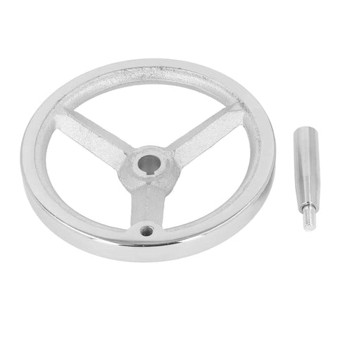 Heavy Duty Cast Iron Hand Wheel With Chrome Plated Finish for Milling Machines Lathes and Grinders Durable Tool Accessory
