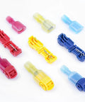Premium T Tap Wire Connectors Provide Quick Splice And Midspan Wiring With Sturdy Storage Box Red Eighty Pack of assorted insulation clips.