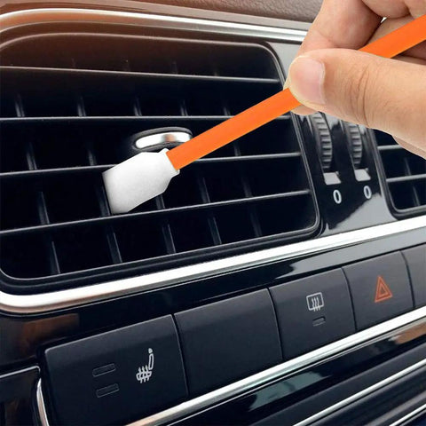 Top Shelf Lint Free Foam Swabs For Nitty Gritty Electronics Camera Lenses Vents And Printer Heads 200 Piece Orange Pack cleaning air vents