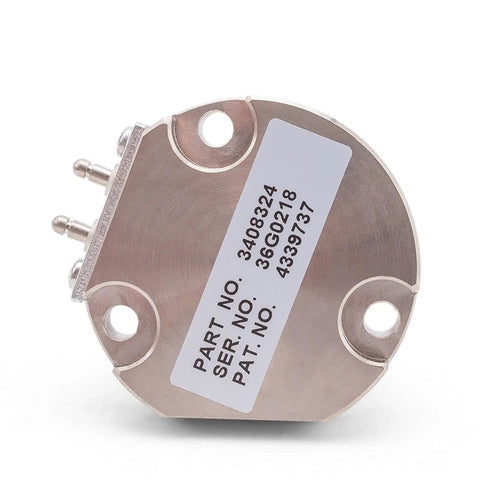 Close-up of Pro Grade Heavy Duty Diesel Engine Generator Piezo Linear Actuator With Electric Fuel Pump, back view with part numbers.