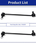 Front Sway Bar Links For 2007-2016 Honda CR-V And 2007-2012 Acura RDX, OE Replacement, K750297, 51320STKA01, 51320T0AA01, Durable Stabilizer Links, Bolt-On Upgrade To Tighten Handling, Improve Ride Comfort And Reduce Body Roll, black steel pair