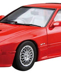 Mazda FC3S Savanna RX-7 1989 1/24 Scale Model Car Kit Unpainted Plastic Assembly With Early And Late Model Options red car angle