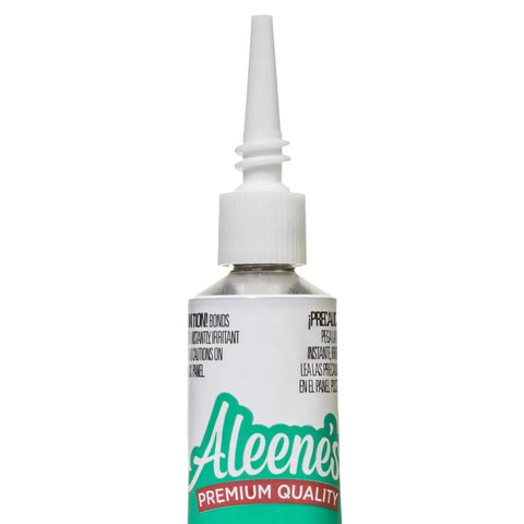 Front view of 0.7 oz tube labeled Aleene's, Jewelry And Metal Glue For Instant Bond, Waterproof And Clear Drying.