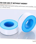 Plumber Grade PTFE Thread Tape 10 Rolls For Pipe Threads Water Tight Sealant displayed in two rolls