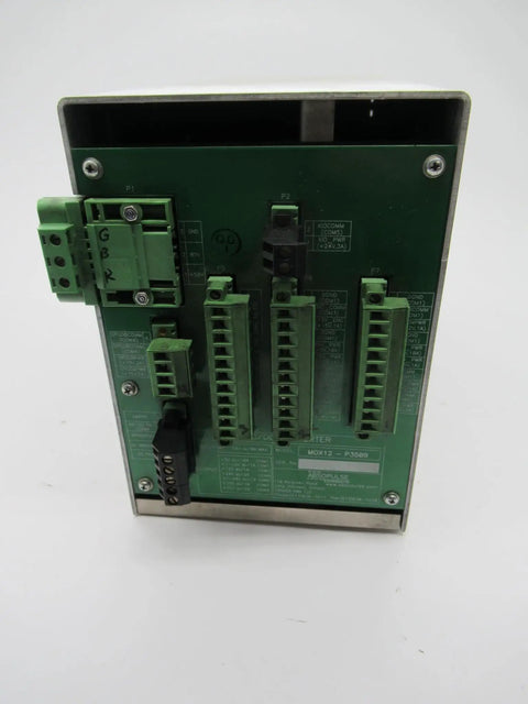 Mox12 P3509 B Switching Power Supply 42 to 58 V DC Input, 15 or 24 V DC Output, Choice of 1A, 2A, or 10A, Rugged Industrial Power Module for Tough Electronics, green PCB terminal blocks