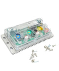Straight Slick EBike Controller Electric Motorcycle Drive With Bluetooth Module Nd72260X80 Brushless Unit view showing connections and included screws