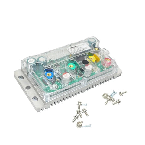 Straight Slick EBike Controller Electric Motorcycle Drive With Bluetooth Module Nd72260X80 Brushless Unit view showing connections and included screws