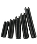 M1.5 To M6 Spring Type Straight Pins 20mm Long 65Mn Carbon Steel Black Zinc Coated Pro Grade Heavy Duty Cotter Pins