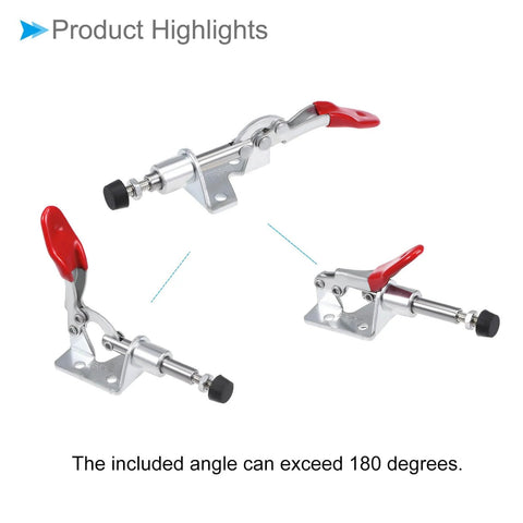 Heavy Duty Toggle Clamp 99 Lbs Holding Capacity Push Pull Action Quick Release Down Clamp For Woodworking Zinc Plated Carbon Steel