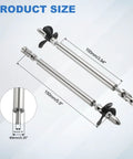 RC Boat Drive Shaft With 3 Blade Propeller Kit, Stainless Steel, 150MM Shaft, 100MM Sleeve, 36MM Propeller Hub, Fits 3MM Motor