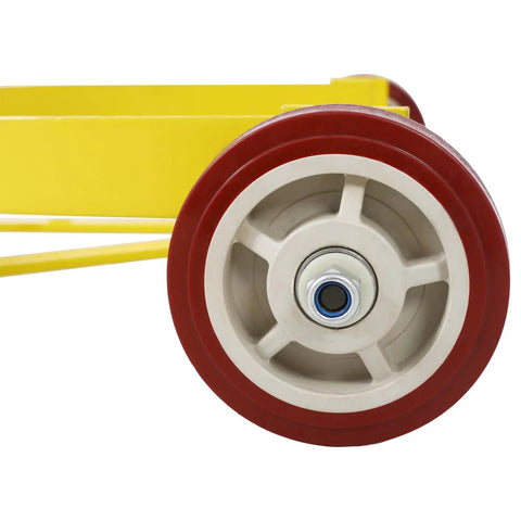 Heavy Duty Steel Drum Dolly With 1200 Lb Capacity, Smooth Rolling Pu Wheels Low Profile Barrel Cart, No Sweat Hauling Workhorse Mover For Oil Drums And Warehouse Jobs
