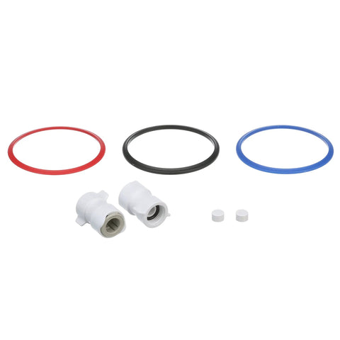Twist Deck Shower System With Hot And Cold Water Integrated Temperature And Flow Controls Easy One Hole Install Marine Shower For Boats And Yachts Durable Deckside Outdoor Shower accessories showing seals and connectors.